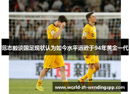 范志毅谈国足现状认为如今水平远逊于94年黄金一代